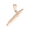 Pendentif baguette de pain plaqué Or rose  - Bijouterie La Petite Française