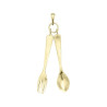 Pendentif cuillère et fourchette plaqué or  - Bijouterie La Petite Française