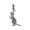 Pendentif sorcière argent 