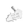 Pendentif carte Pas de Calais argent  - Bijouterie La Petite Française