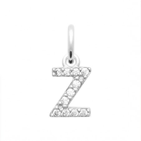 Pendentif lettre Z argent et zirconiums - 10 MM  - Bijouterie La Petite Française