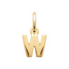 Pendentif lettre W plaqué or - 10 MM  - Bijouterie La Petite Française