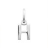 Pendentif lettre H argent - 10 MM  - Bijouterie La Petite Française