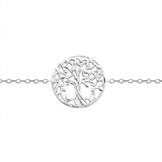 Bracelet arbre de vie et racines argent rhodié  - Bijouterie La Petite Française