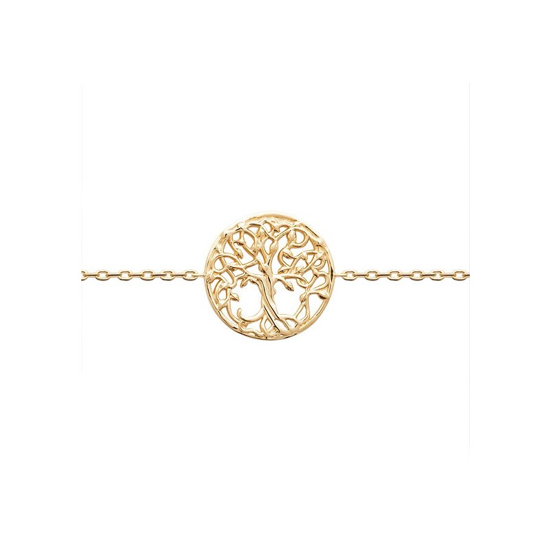 Bracelet arbre de vie et racines plaqué Or  - Bijouterie La Petite Française