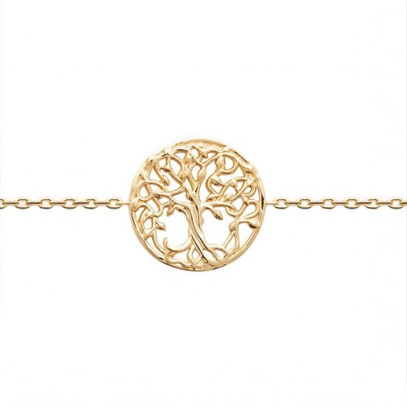 Bracelet arbre de vie et racines plaqué Or  - Bijouterie La Petite Française