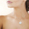 Médaillon a personnaliser argent rhodié - 19 MM  - Bijouterie La Petite Française