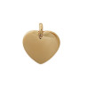 Pendentif coeur plaqué or - 20 x 22 MM  - Bijouterie La Petite Française
