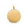 Médaillon dentelle plaqué Or  - Bijouterie La Petite Française