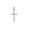 Croix argent rhodié - 21 x 10 MM  - Bijouterie La Petite Française