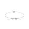 Bracelet argent rhodié et zirconium - 6 MM  - Bijouterie La Petite Française