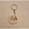 Porte-clef Jeton bois personnalisable - Bijouterie La Petite Française