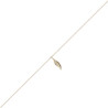 Chaîne de taille forçat plume plaqué or -  80/95 cm  - Bijouterie La Petite Française
