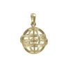 Pendentif sphère armillaire plaqué or  - Bijouterie La Petite Française