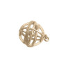 Pendentif sphère armillaire plaqué or rose  - Bijouterie La Petite Française