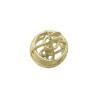 Pendentif sphère armillaire plaqué or  - Bijouterie La Petite Française