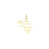 Pendentif carte Belgique plaqué Or jaune  - Bijouterie La Petite Française