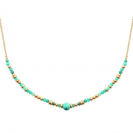 Collier Eléna apatite et plaqué or  - Bijouterie La Petite Française