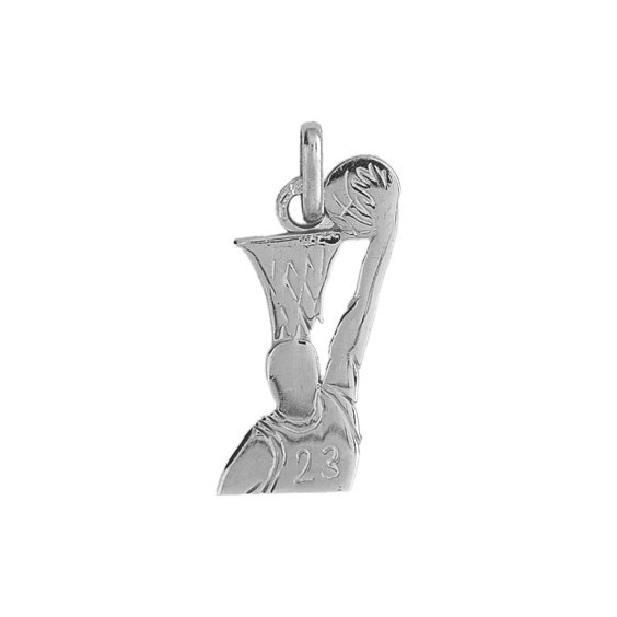 Pendentif Basketteur argent  - Bijouterie La Petite Française