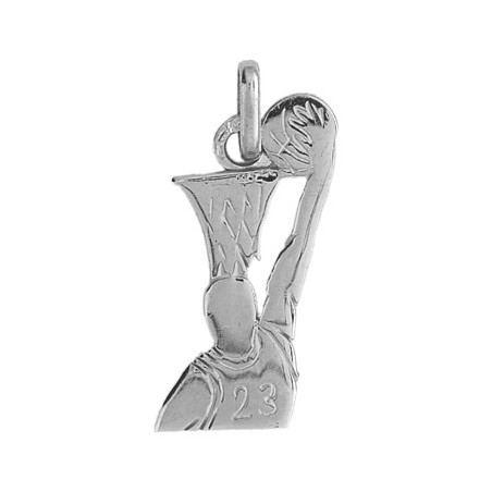 Pendentif Basketteur argent  - Bijouterie La Petite Française