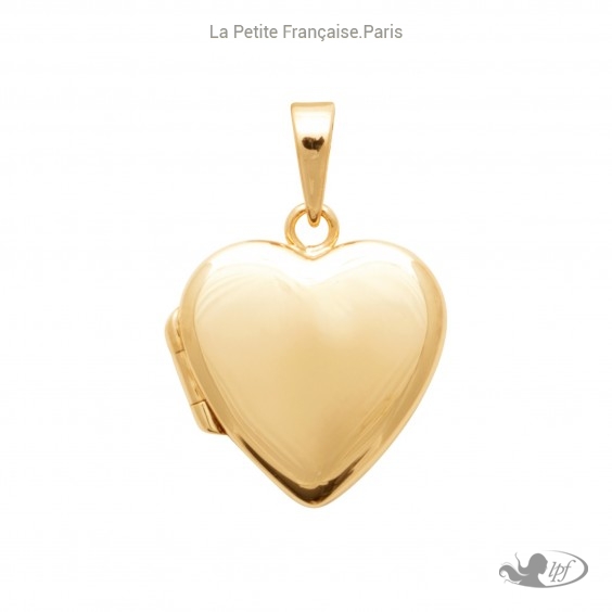 Pendentif cassolette coeur plaqué or - La Petite Française