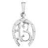 Pendentif fer a cheval et 13 argent  - Bijouterie La Petite Française