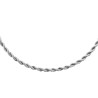 Chaine maille corde acier - 55 cm - Bijouterie La Petite Française