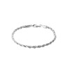 Bracelet maille corde acier - 22 cm - Bijouterie La Petite Française