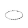 Bracelet maille corde acier 5 MM   - 22 cm - Bijouterie La Petite Française