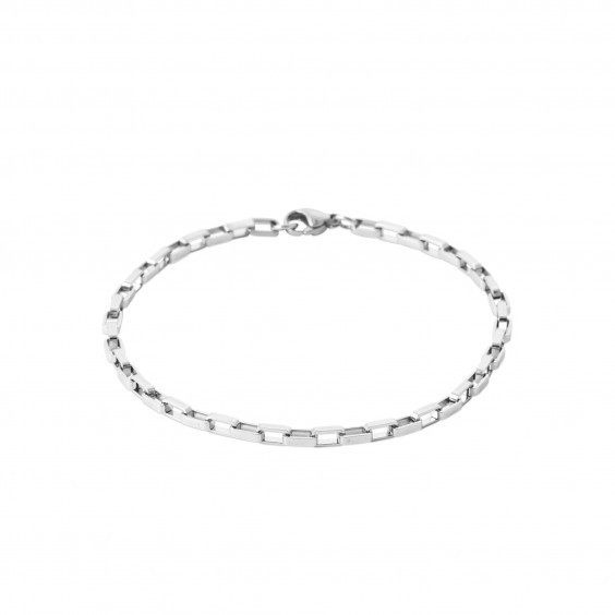 Bracelet maille Vénitienne acier 3 MM - 22 cm - Bijouterie La Petite Française