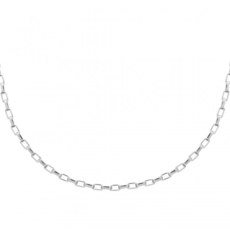 Chaine maille Vénitienne acier 3 MM  - 55 cm - Bijouterie La Petite Française