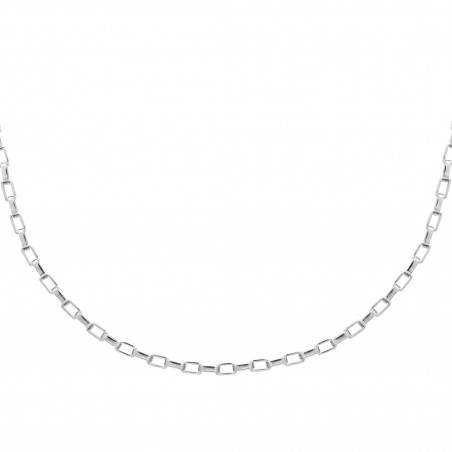 Chaine maille Vénitienne acier 3 MM  - 55 cm - Bijouterie La Petite Française