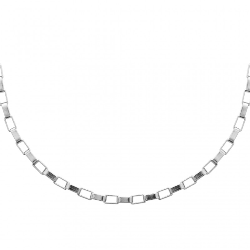 Chaine maille Vénitienne acier 4 MM - 55 cm - Bijouterie La Petite Française Chaine maille Vénitienne acier 4 MM - 55 cm - Bijouterie La Petite Française