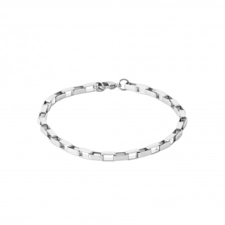 Bracelet maille Vénitienne acier 4 MM - 22 cm - Bijouterie La Petite Française