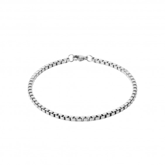 Bracelet maille Vénitienne acier 4 MM - 23 cm - Bijouterie La Petite Française