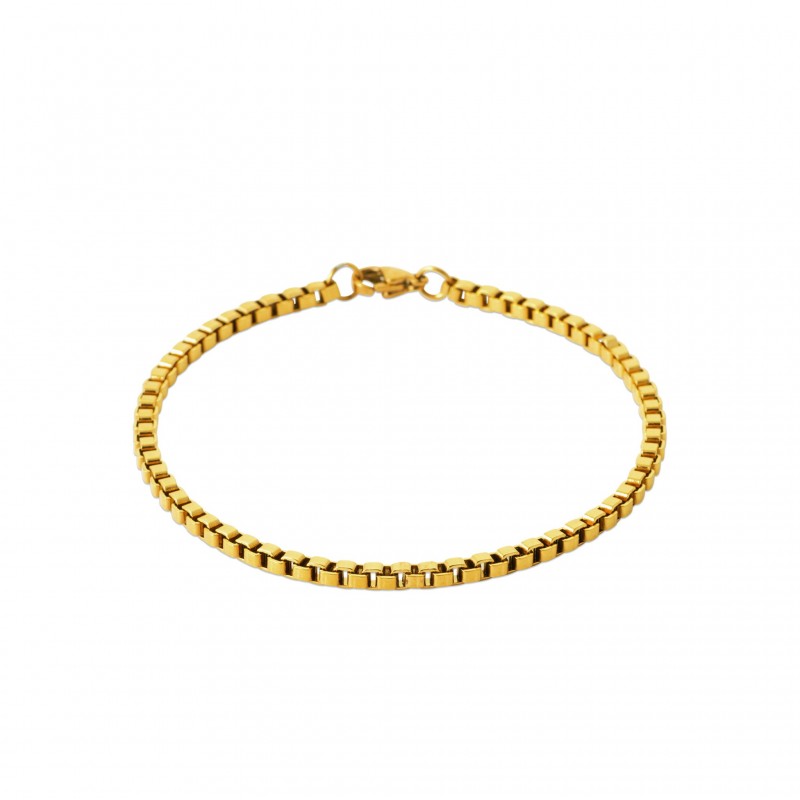 Bracelet maille Vénitienne acier 3 MM - 21 cm - Bijouterie La Petite Française Bracelet maille Vénitienne acier 3 MM - 21 cm - Bijouterie La Petite Française
