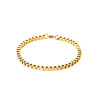 Bracelet maille Vénitienne acier 4 MM jaune - 21 cm - Bijouterie La Petite Française