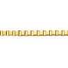 Bracelet maille Vénitienne acier 4 MM jaune - 21 cm - Bijouterie La Petite Française