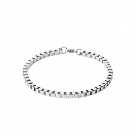 Bracelet maille Vénitienne acier 4 MM - 21 cm - Bijouterie La Petite Française