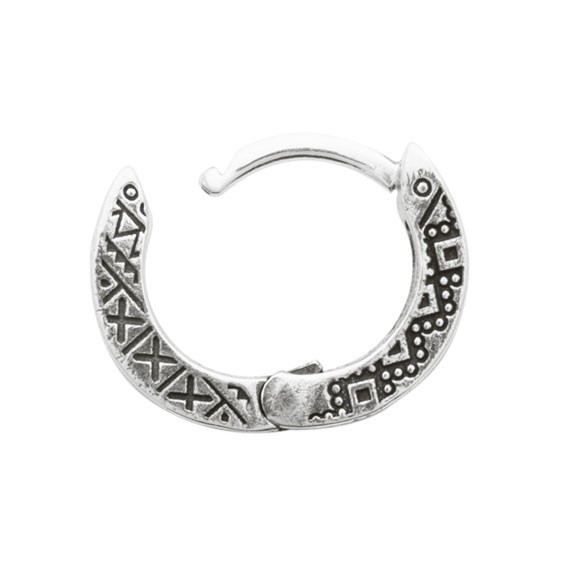 Mono-boucle Créole Enzo argent  - Bijouterie La Petite Française