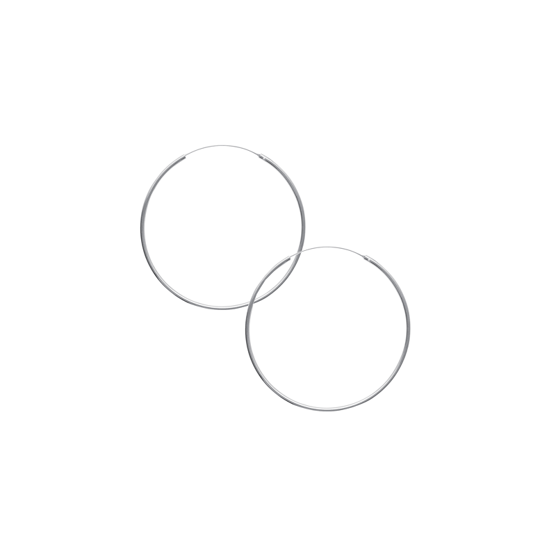 Créoles 2 mm argent rhodié- 60 mm - Bijouterie La Petite Française Créoles 2 mm argent rhodié- 60 mm - Bijouterie La Petite Française