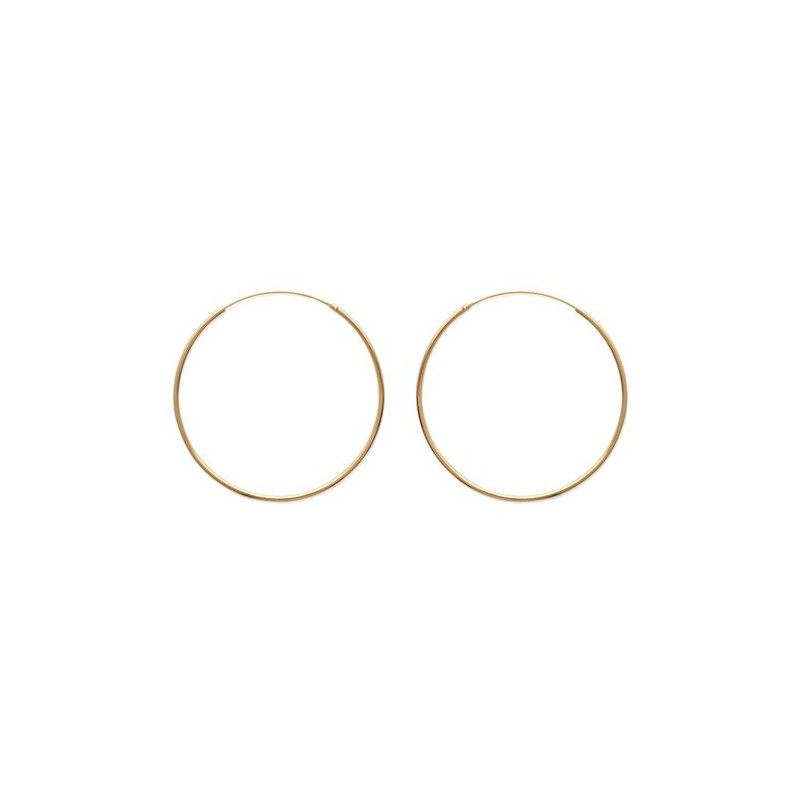 Créoles plaqué or 1.5 mm - 25 mm  - Bijouterie La Petite Française