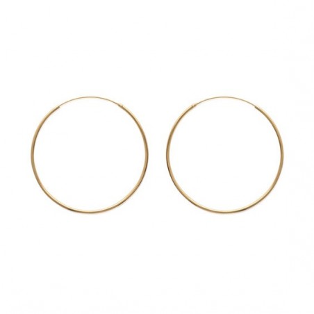 Créoles plaqué or 1.5 mm - 25 mm  - Bijouterie La Petite Française