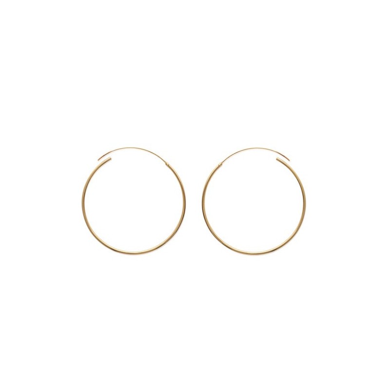 Créoles plaqué or 1.5 mm - 30 mm - Bijouterie La Petite Française Créoles plaqué or 1.5 mm - 30 mm - Bijouterie La Petite Française