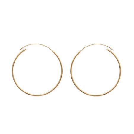 Créoles plaqué or 1.5 mm - 25 mm  - Bijouterie La Petite Française