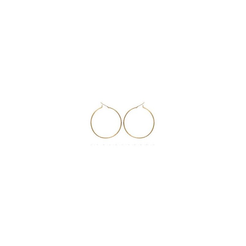 Créoles torsadées plaqué or - fil 2 mm - 60 mm - Bijouterie La Petite Française Créoles torsadées plaqué or - fil 2 mm - 60 mm - Bijouterie La Petite Française