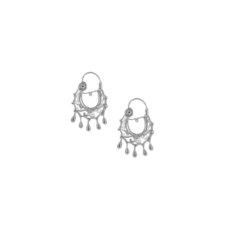 Créoles Savoyardes pampilles argent - 28 mm - Bijouterie La Petite Française Créoles Savoyardes pampilles argent - 28 mm - Bijouterie La Petite Française