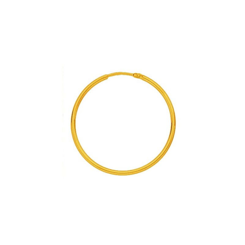 Créoles fil rond 1.5 mm - Or 18 carats jaune - 30 mm - Bijouterie La Petite Française Créoles fil rond 1.5 mm - Or 18 carats jaune - 30 mm - Bijouterie La Petite Française