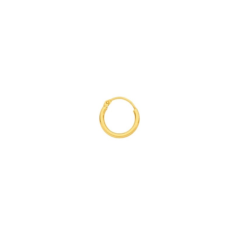 Créoles fil rond 1.5 mm Or 18 carats jaune - 12 mm - Bijouterie La Petite Française Créoles fil rond 1.5 mm Or 18 carats jaune - 12 mm - Bijouterie La Petite Française