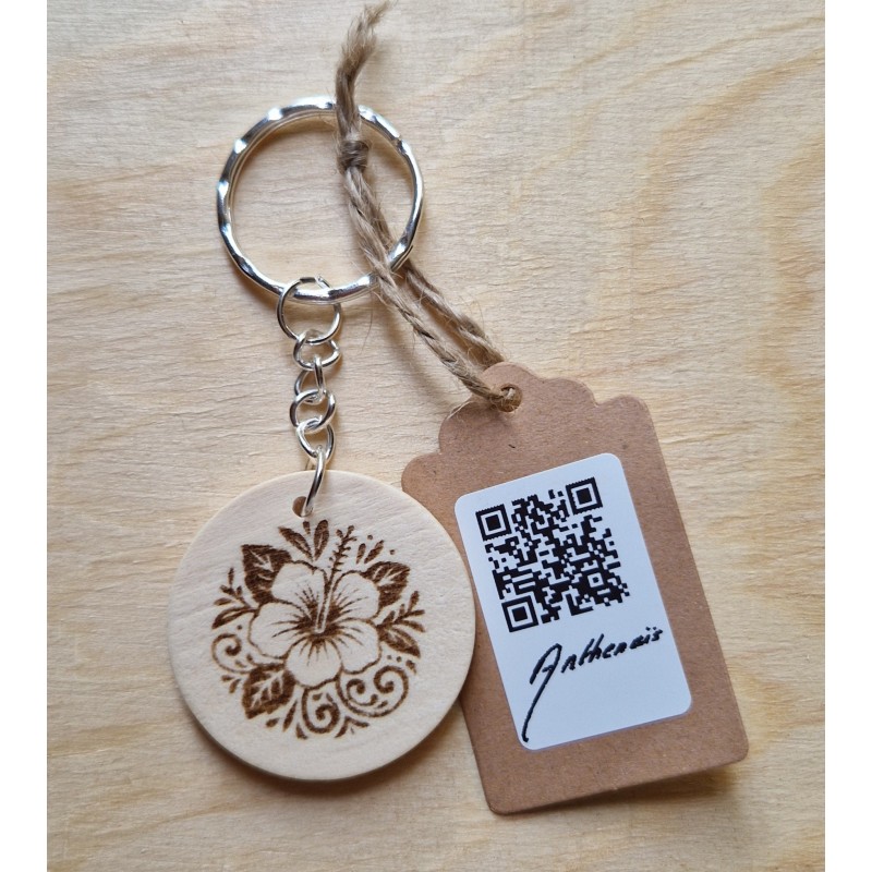 Porte-clef Jeton bois personnalisable - Bijouterie La Petite Française Porte-clef Jeton bois personnalisable - Bijouterie La Petite Française